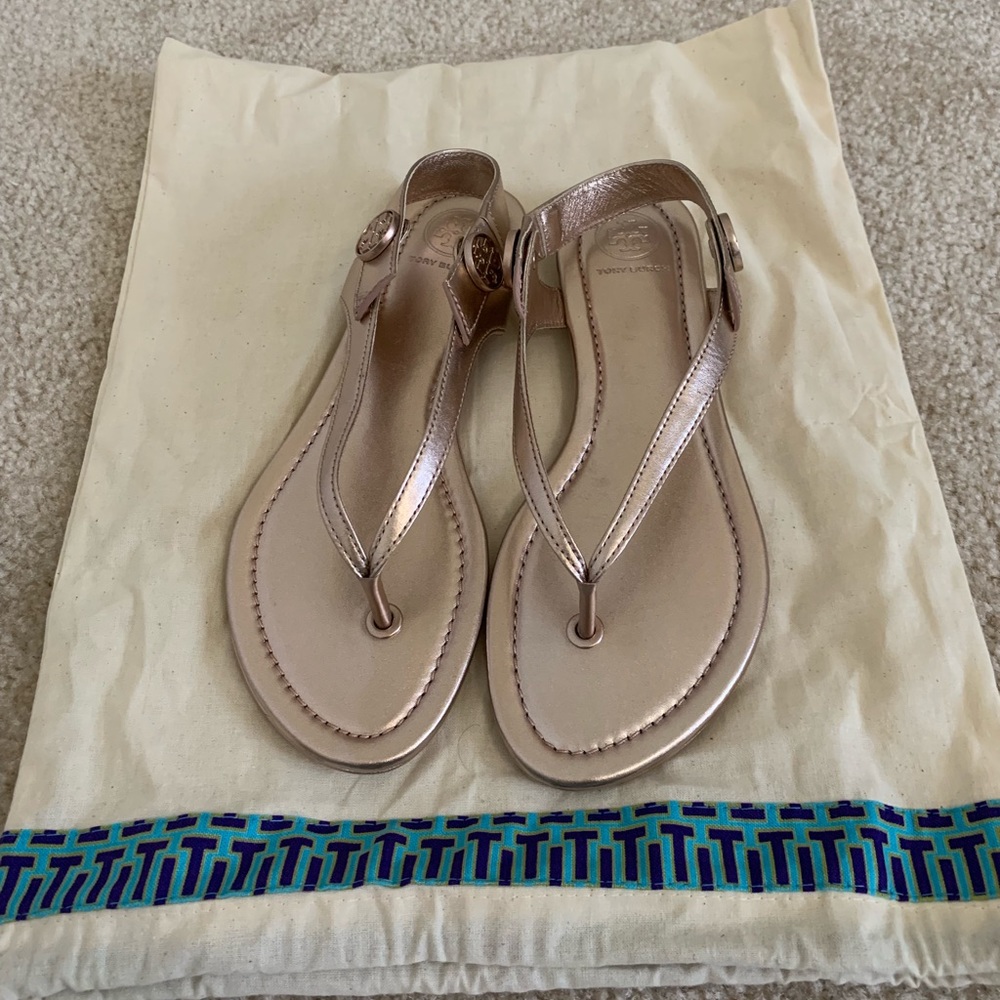 Tory Burch Minnie Travel Sandal Metallic
